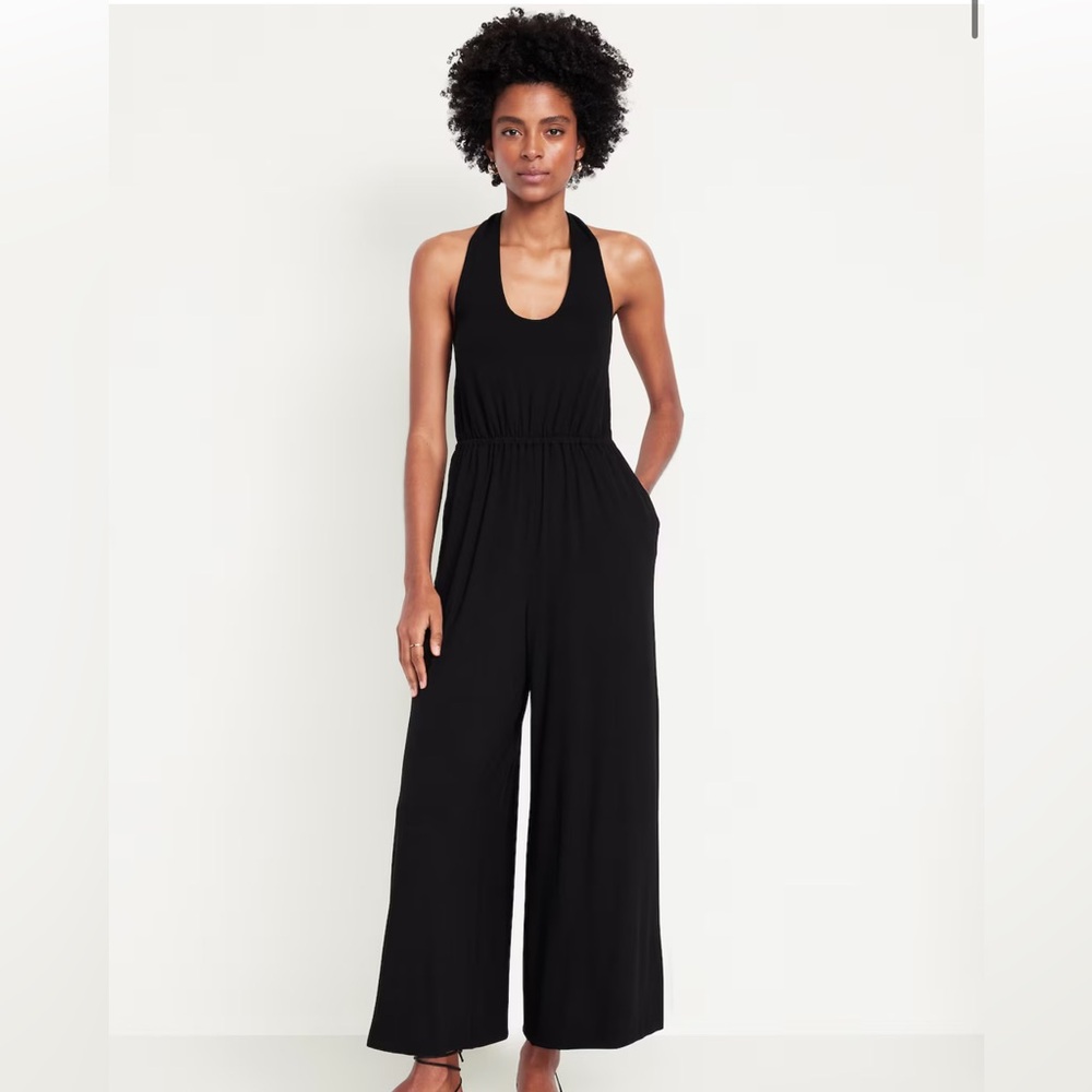 Old Navy Black Halter Jumpsuit